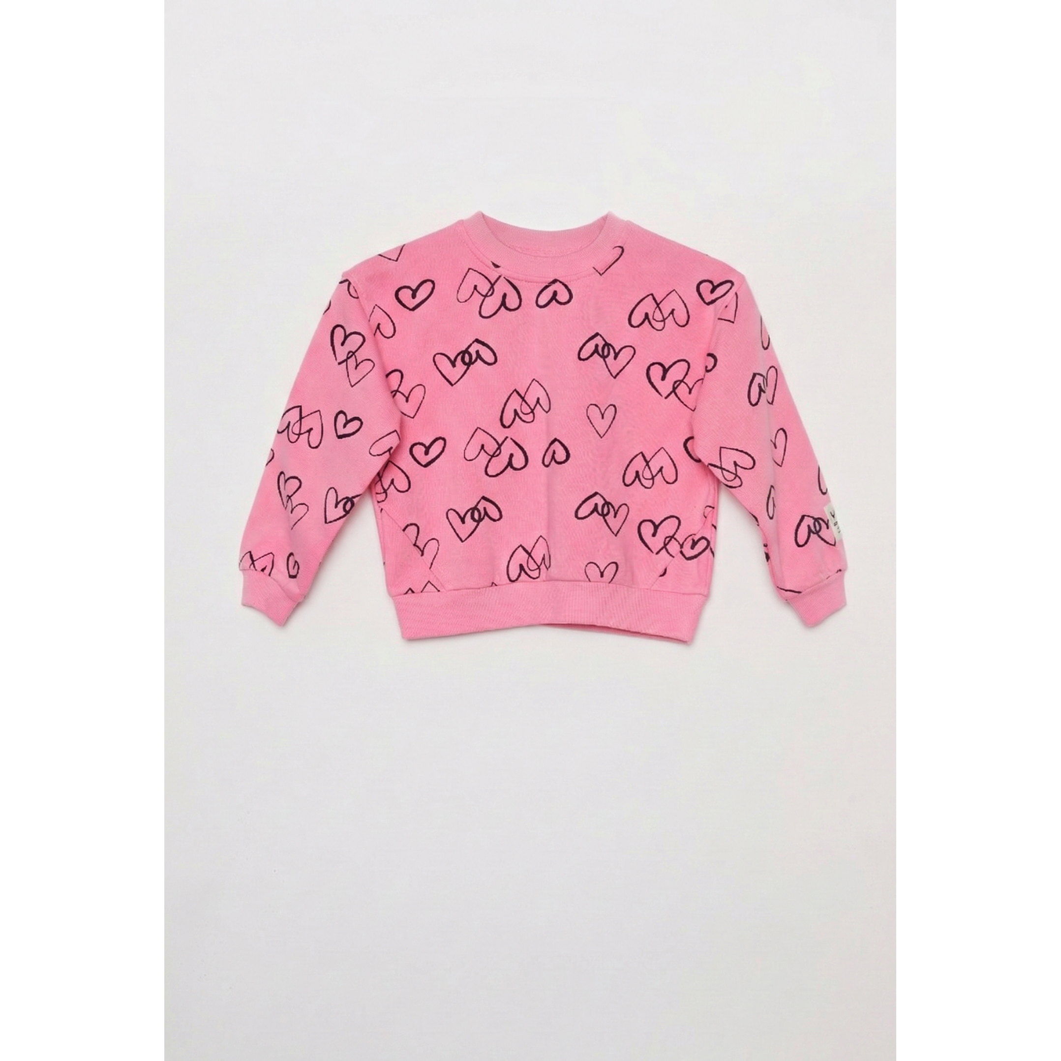 Polerón Corazones Niña Fucsia Familyshop 1