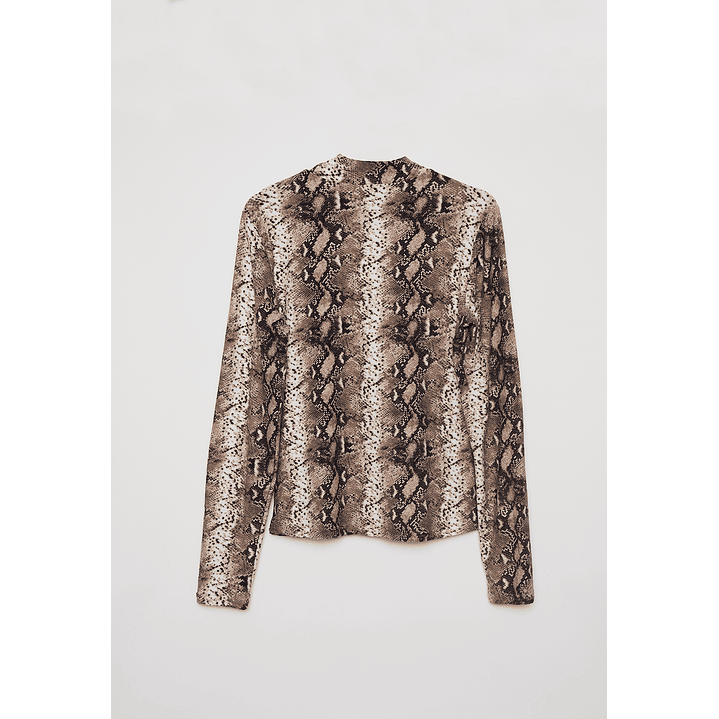 Polera Print Mujer Beige Familyshop 2