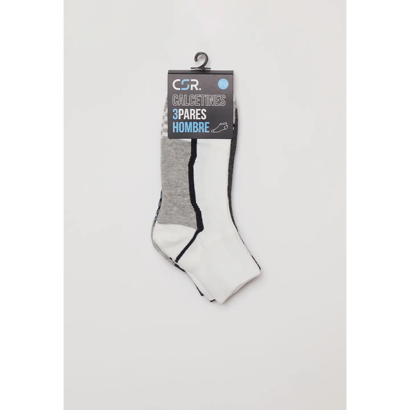 Calcetín Tripack Sport Hombre Gris Familyshop 2