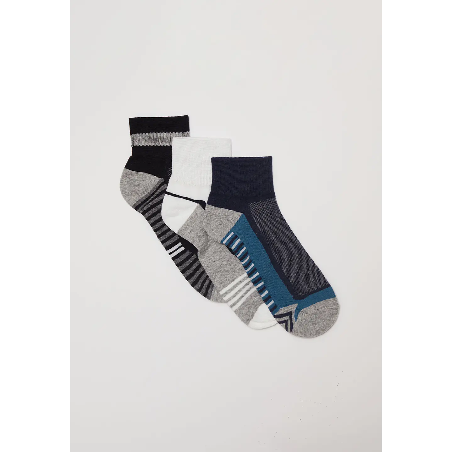 Calcetín Tripack Sport Hombre Gris Familyshop 1