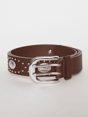 Cinturón Eyelet S4 Mujer Negro Familyshop