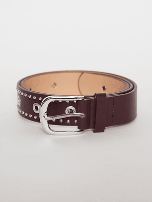 Cinturón Eyelet S5 Mujer Negro Familyshop