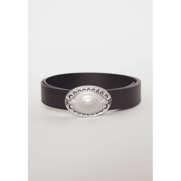 Cinturón Hebilla Dis3 Mujer Negro Familyshop 1