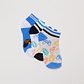 Calcetín Tripack Corto Print3 Niño Azul Familyshop - Miniatura 1