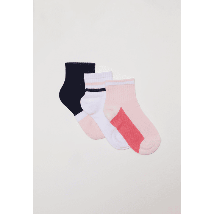 Calcetín Tripack Sport Niña Blanco Familyshop 1