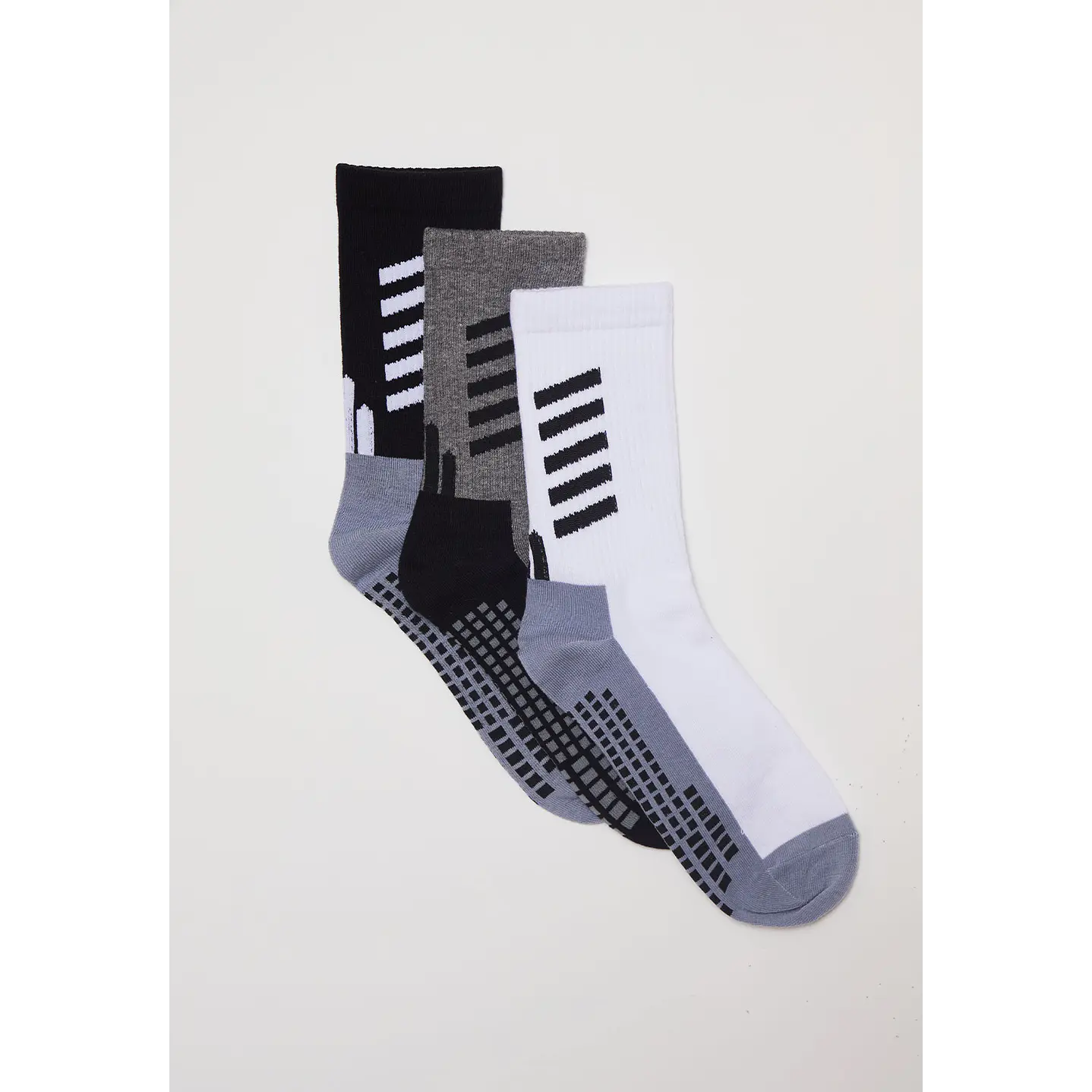 Calcetín Tripack Sport Diseño Hombre Gris Familyshop 1