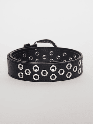 Cinturón Eyelet S1 Mujer Negro Familyshop