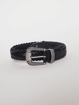 Cinturón Hebilla Dis2 Mujer Negro Familyshop