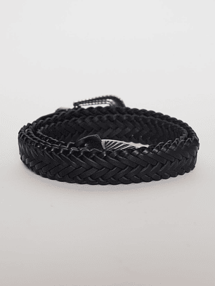 Cinturón Hebilla Dis2 Mujer Negro Familyshop