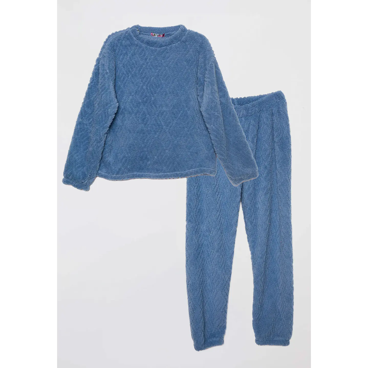 Pijama Peludo Mujer Azul Familyshop 5