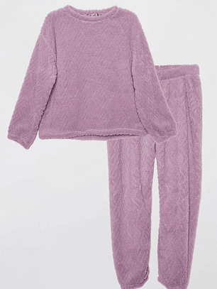 Pijama Peludo Mujer Lila Familyshop