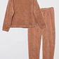 Pijama Peludo Mujer Beige Familyshop - Miniatura 5