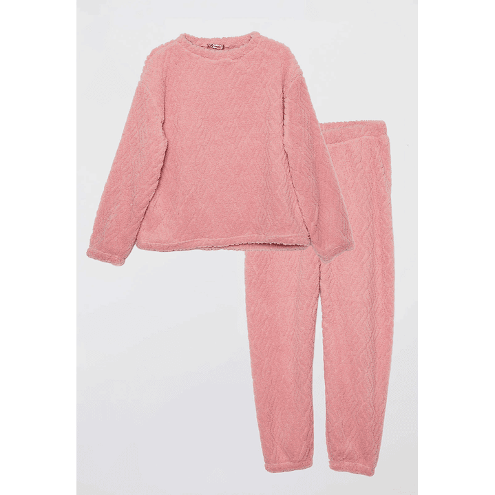 Pijama Peludo Mujer Coral Familyshop 1