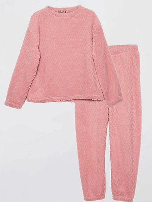 Pijama Peludo Mujer Coral Familyshop