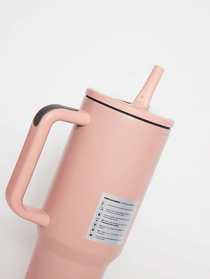 Taza Térmica Unisex Rosado Familyshop