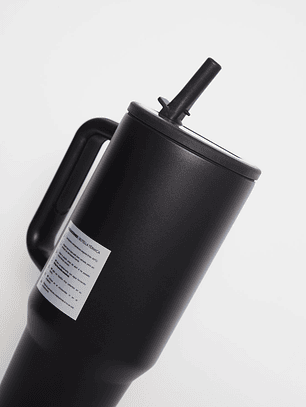 Taza Térmica Unisex Negro Familyshop