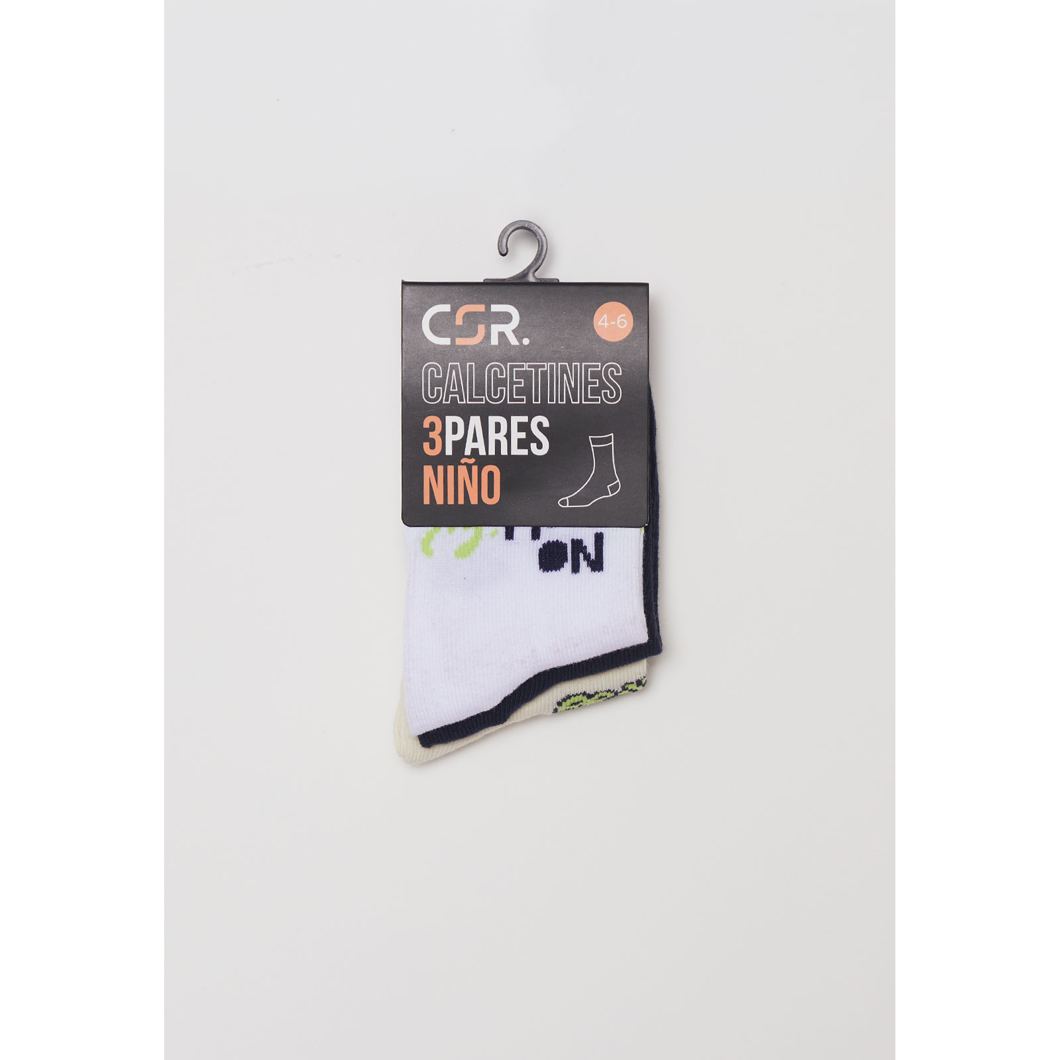 Calcetín Tripack Largo Niño Blanco Familyshop 2