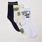 Calcetín Tripack Largo Niño Blanco Familyshop - Miniatura 1