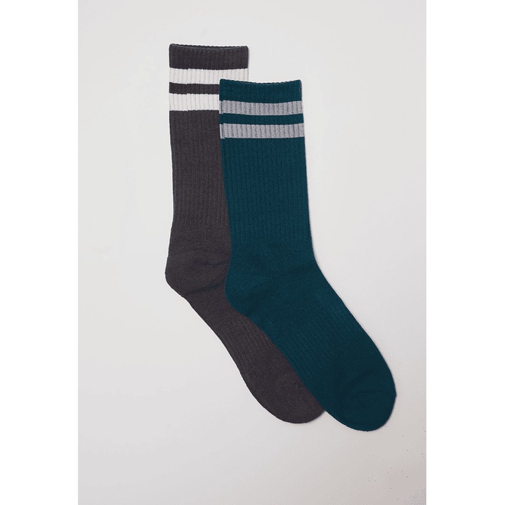 Calcetín Bipack Largo Skater Hombre Negro Familyshop 1