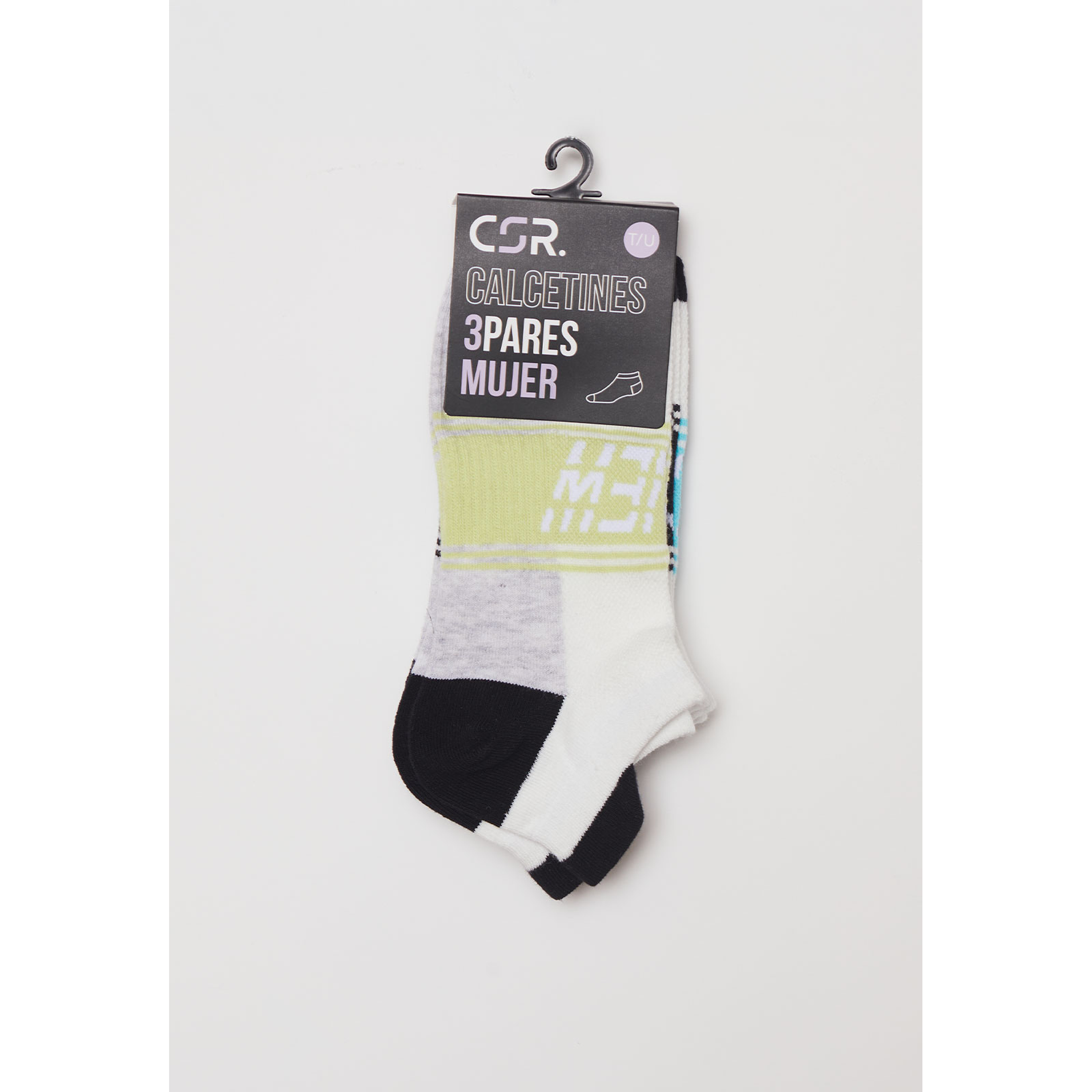 Calcetín Tripack Sport Mujer Gris Familyshop 2