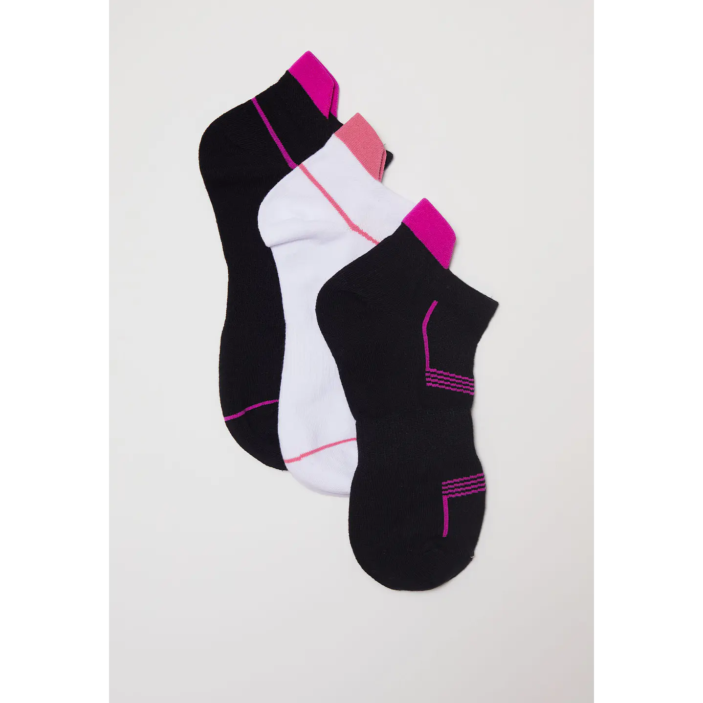 Calcetín Tripack Sport Diseño Mujer Negro Familyshop 1