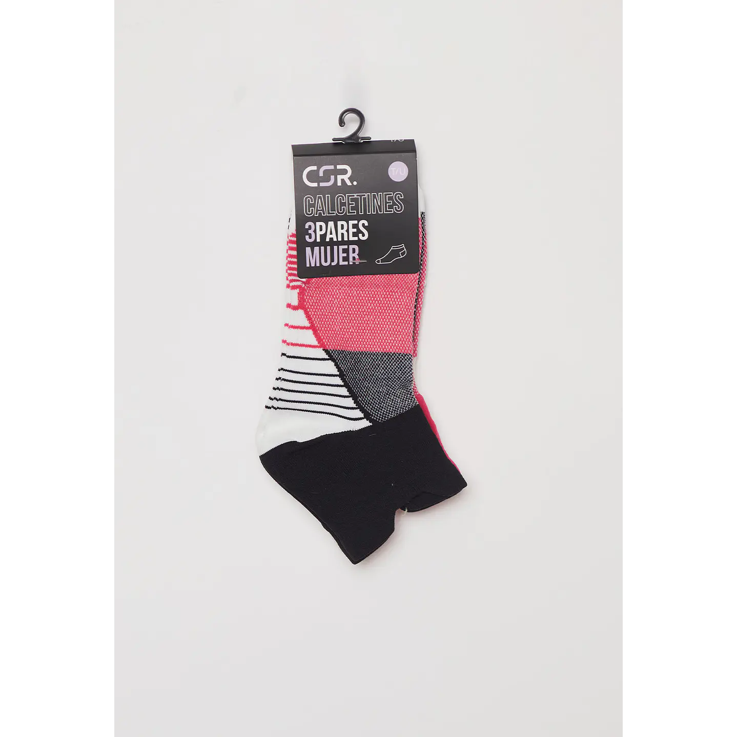 Calcetín Tripack Sport Mujer Negro Familyshop 2