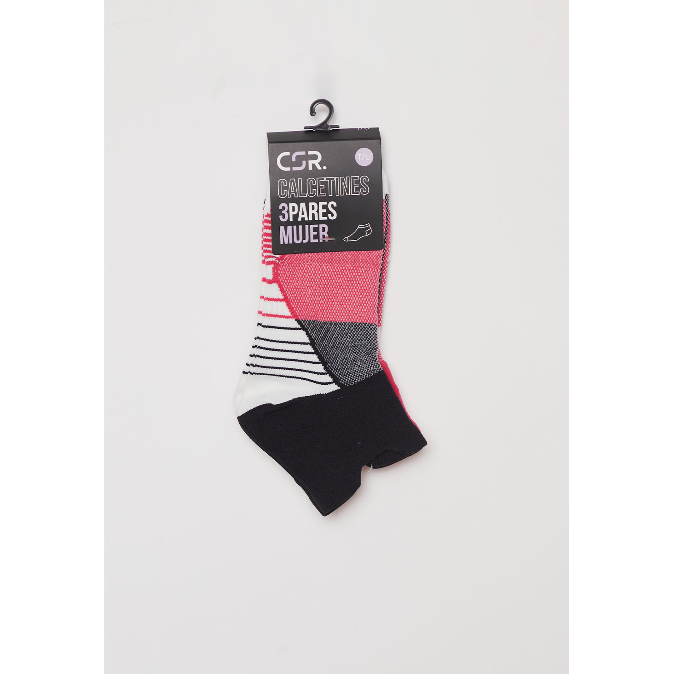 Calcetín Tripack Sport Mujer Negro Familyshop 2