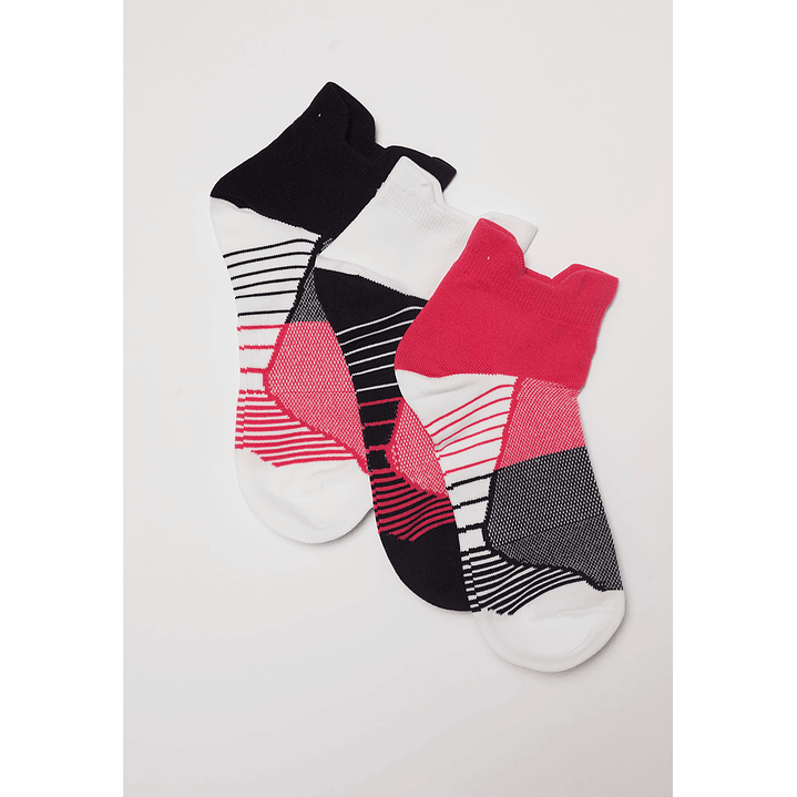 Calcetín Tripack Sport Mujer Negro Familyshop 1