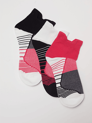 Calcetín Tripack Sport Mujer Negro Familyshop