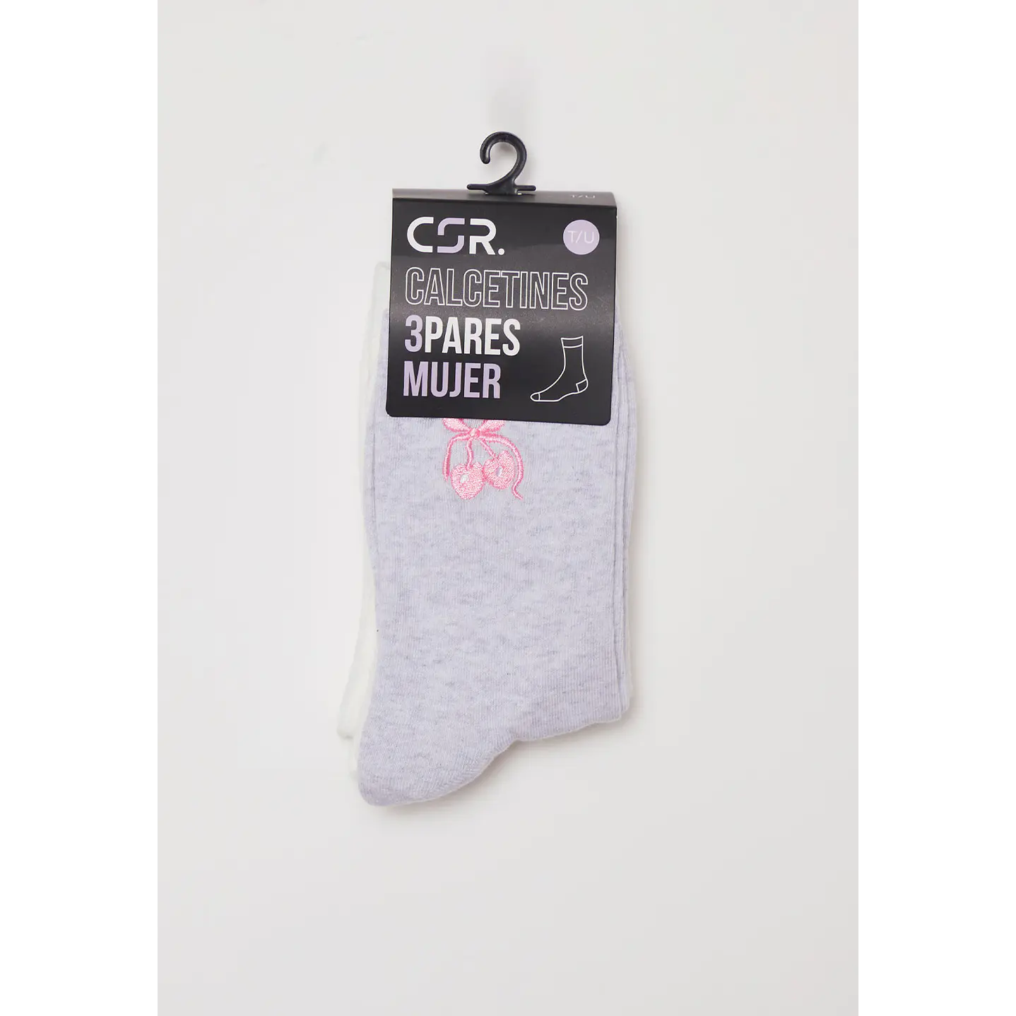 Calcetín Tripack Largo Mujer Blanco Familyshop 2