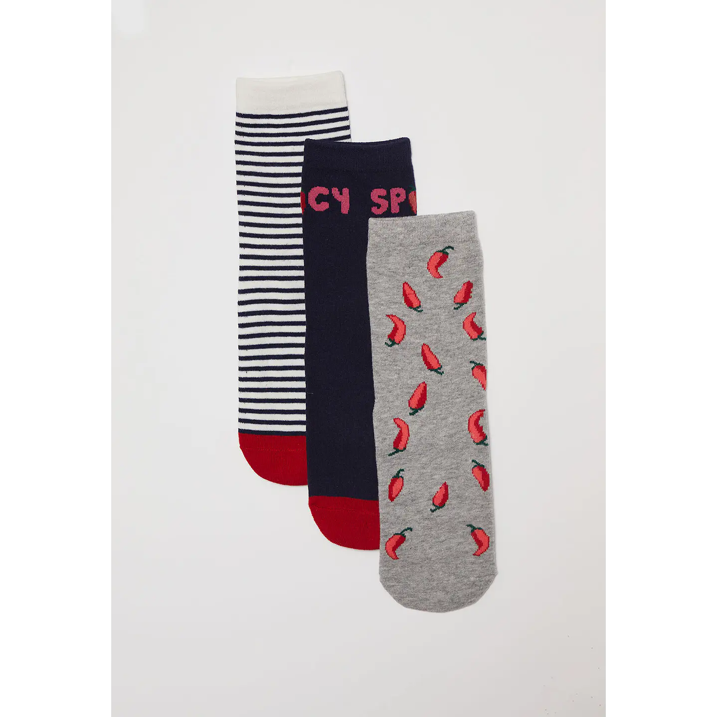 Calcetín Tripack Largo Spicy Mujer Negro Familyshop 1