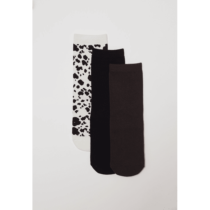 Calcetín Tripack Largo Mujer Blanco Familyshop 1