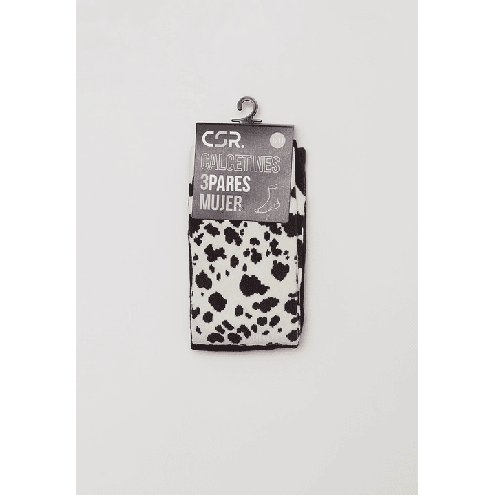 Calcetín Tripack Largo Mujer Blanco Familyshop 2