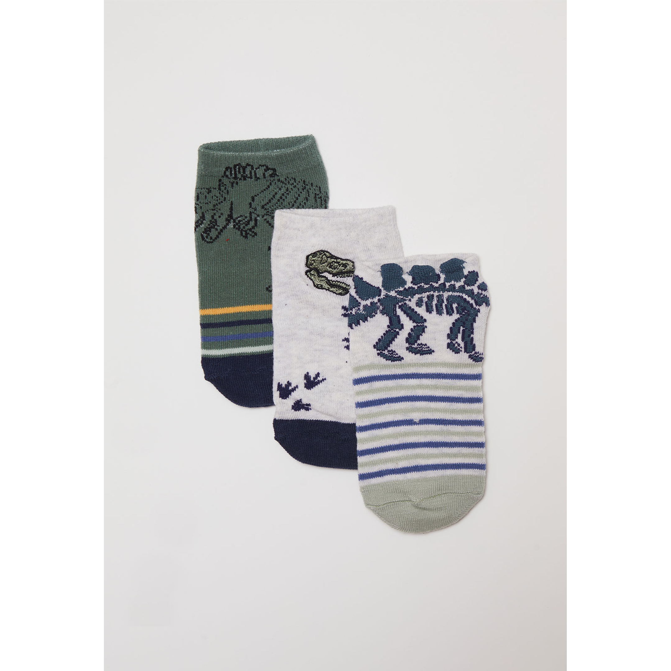 Calcetín Tripack Corto Niño Gris Familyshop 1