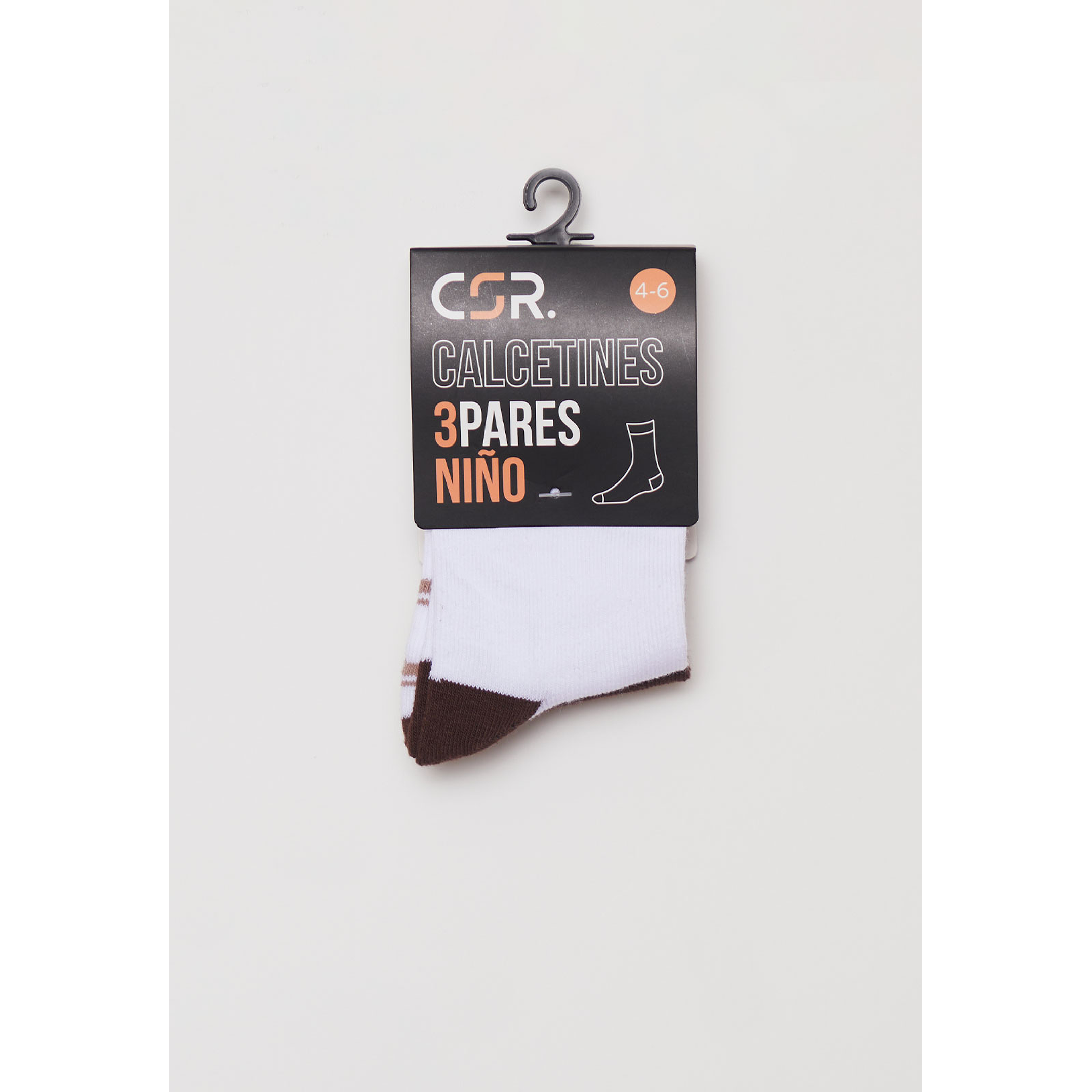 Calcetín Tripack Largo Niño Negro Familyshop 2