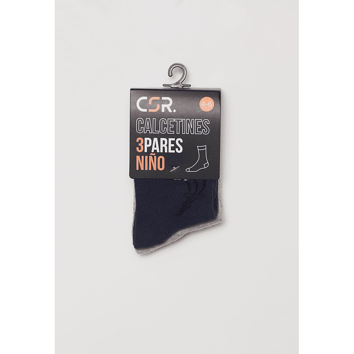 Calcetín Tripack Largo Niño Verde Familyshop 2