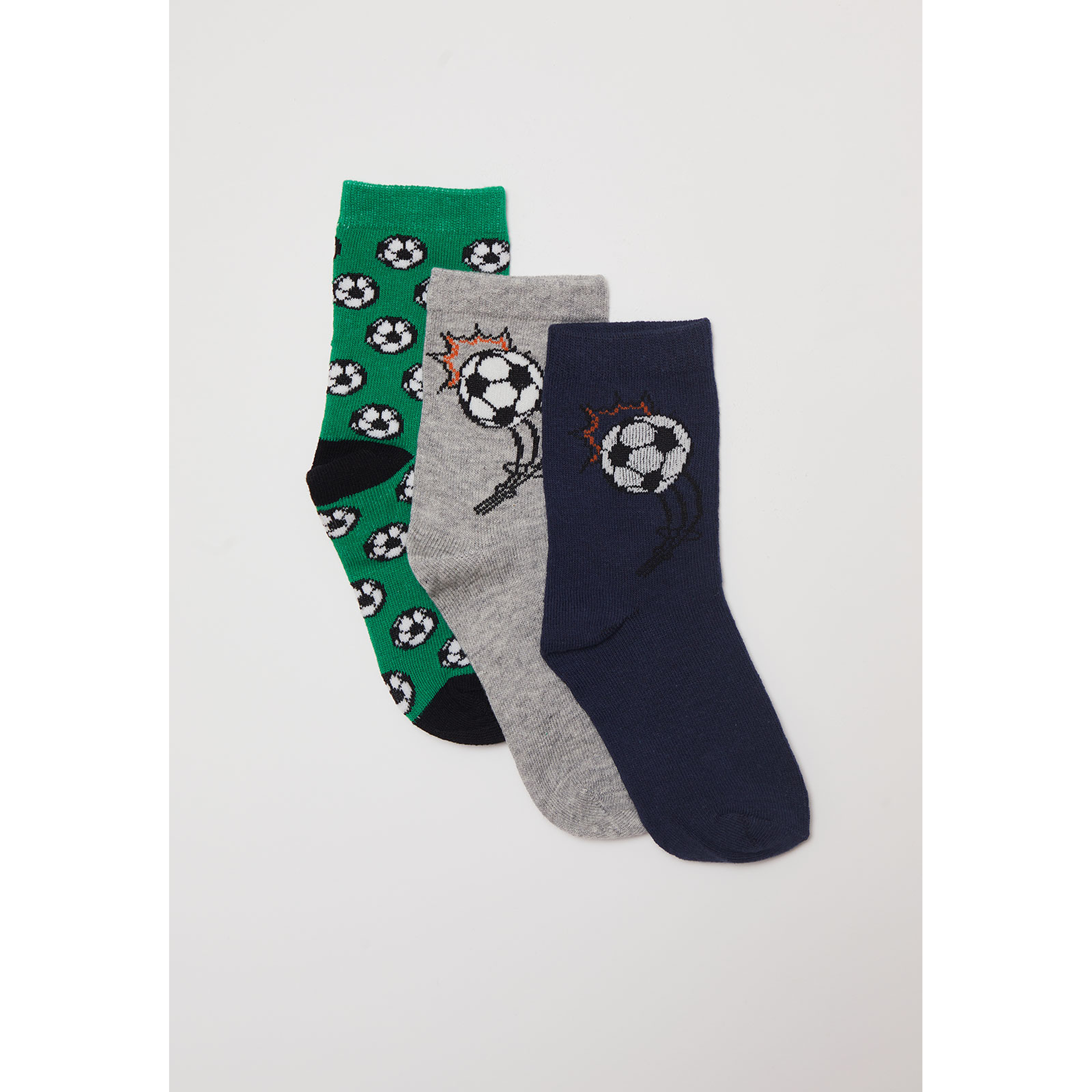 Calcetín Tripack Largo Niño Verde Familyshop 1