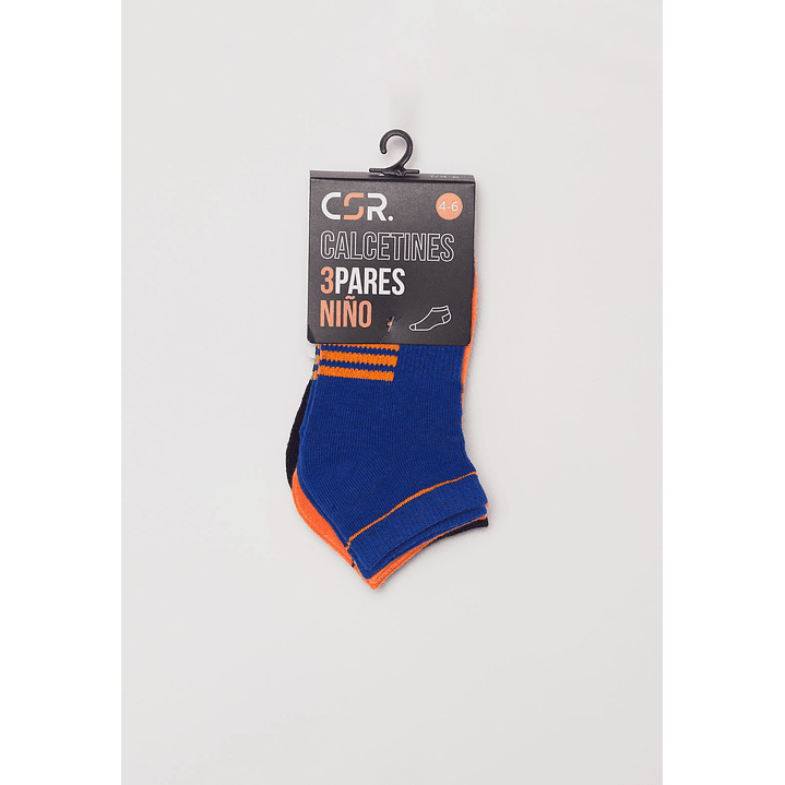 Calcetín Tripack Sport Niño Azul Familyshop 2