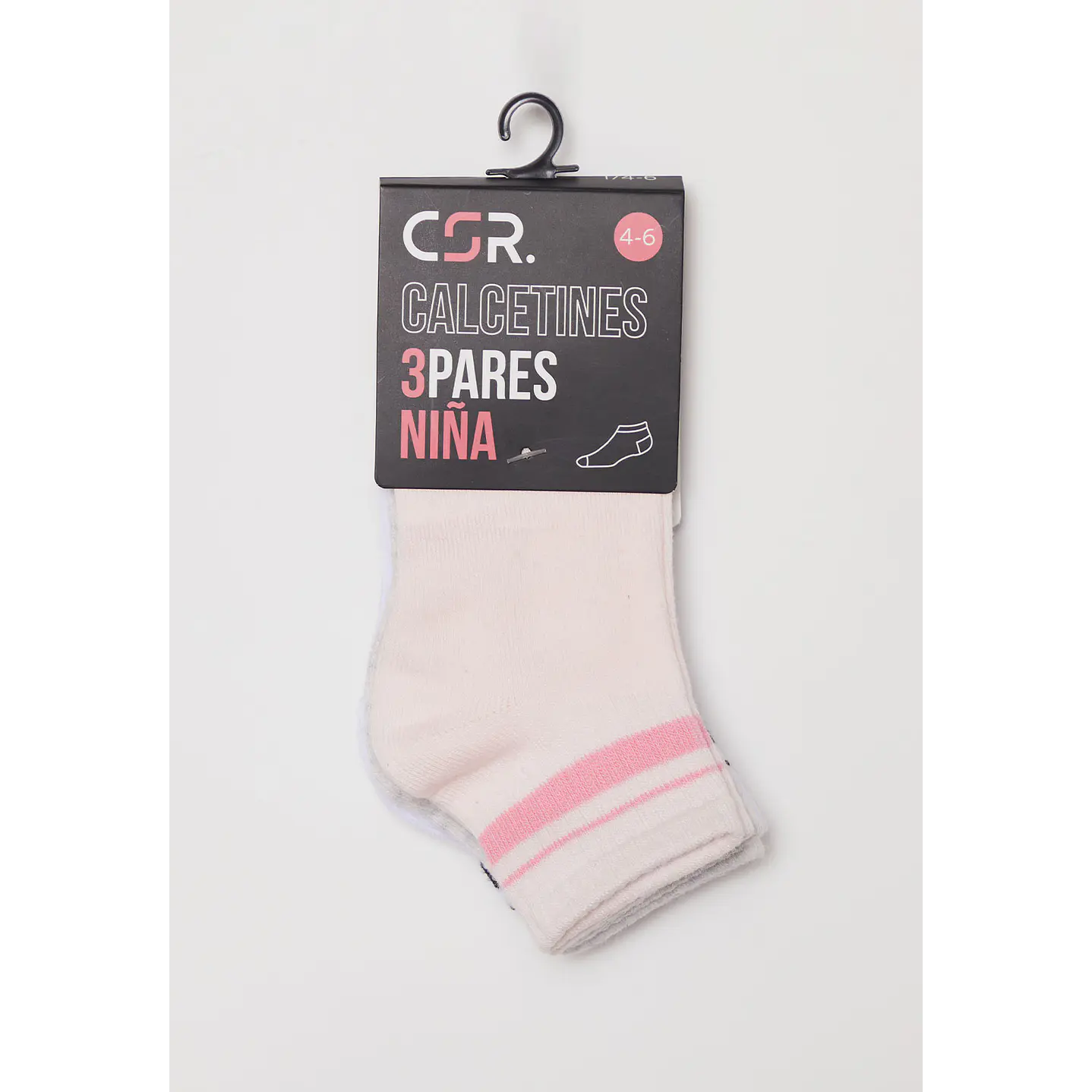 Calcetín Tripack Sport Niña Gris Familyshop 2