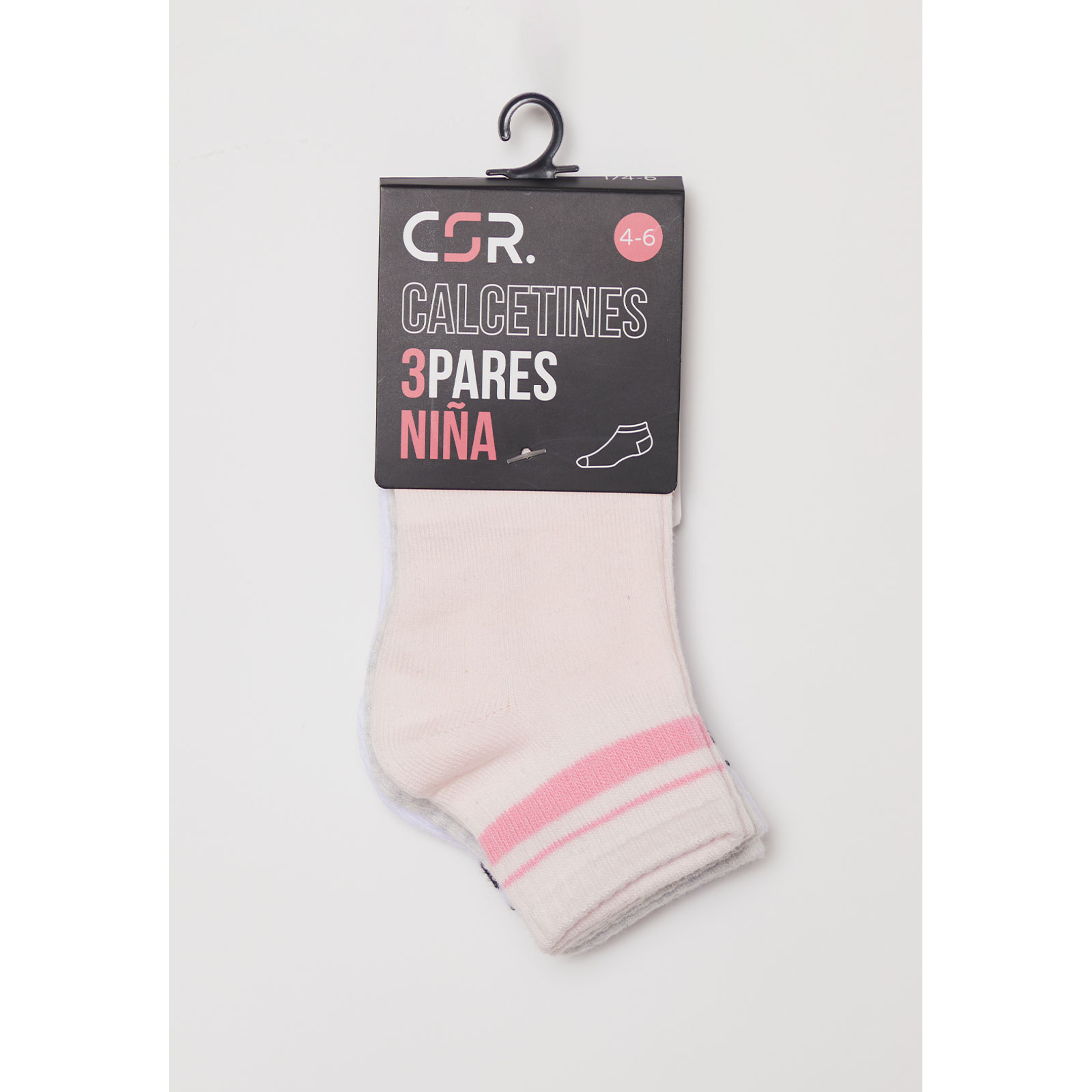 Calcetín Tripack Sport Niña Gris Familyshop 2