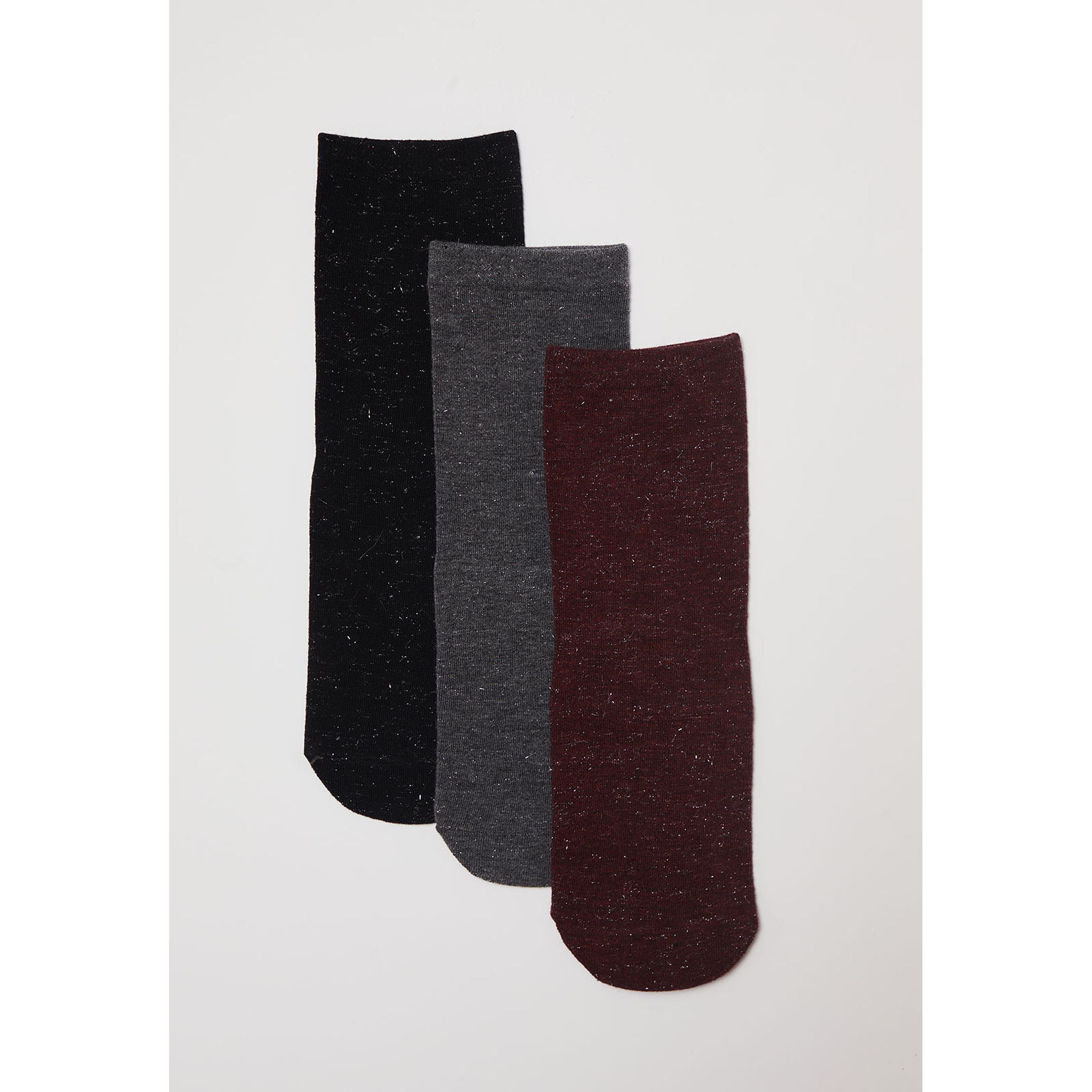 Calcetín Tripack Largo Mujer Café Familyshop 1