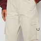 Pantalón Wide Leg Cargo Mujer Beige Familyshop - Miniatura 4