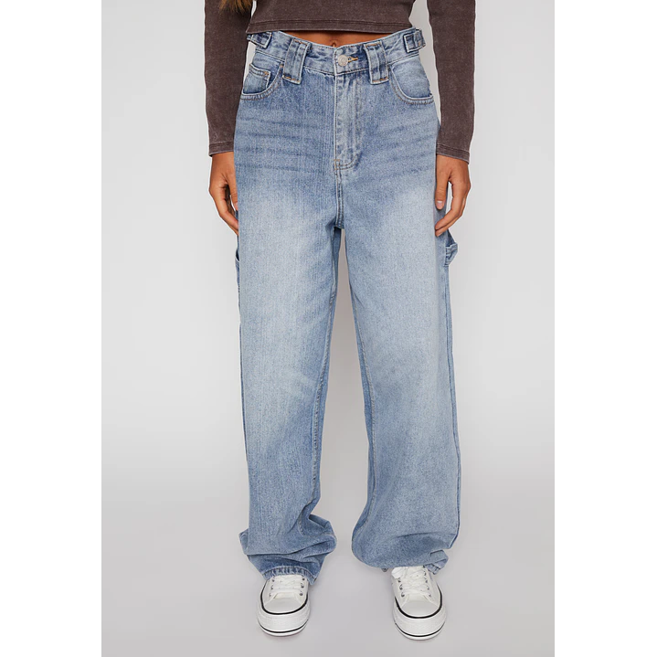 Jeans Baggy Mujer Azul Familyshop 1