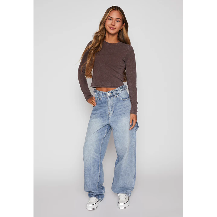 Jeans Baggy Mujer Azul Familyshop 2