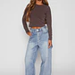 Jeans Baggy Mujer Azul Familyshop - Miniatura 2