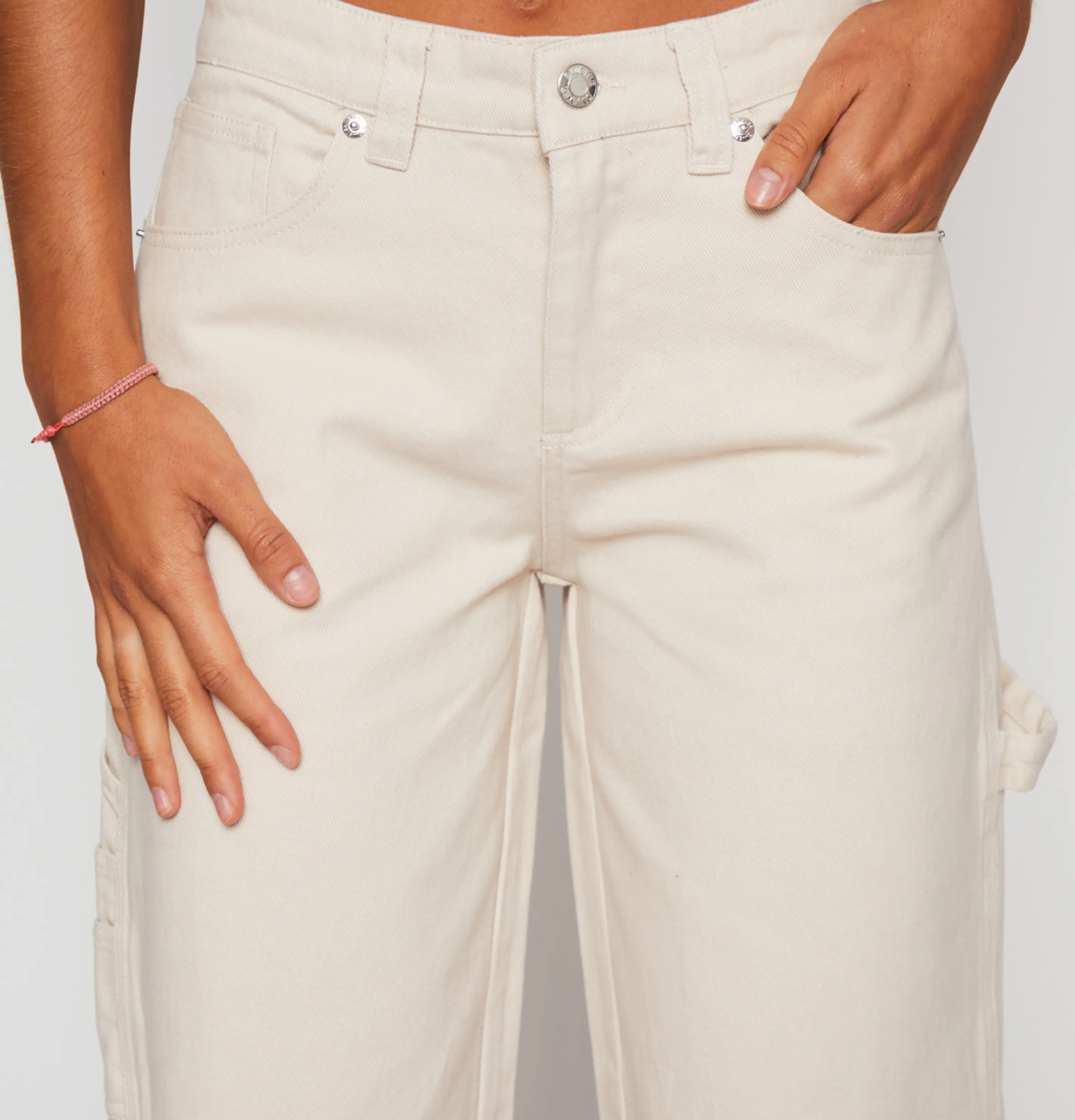 Pantalón Carpintero Mujer Crudo Familyshop 4