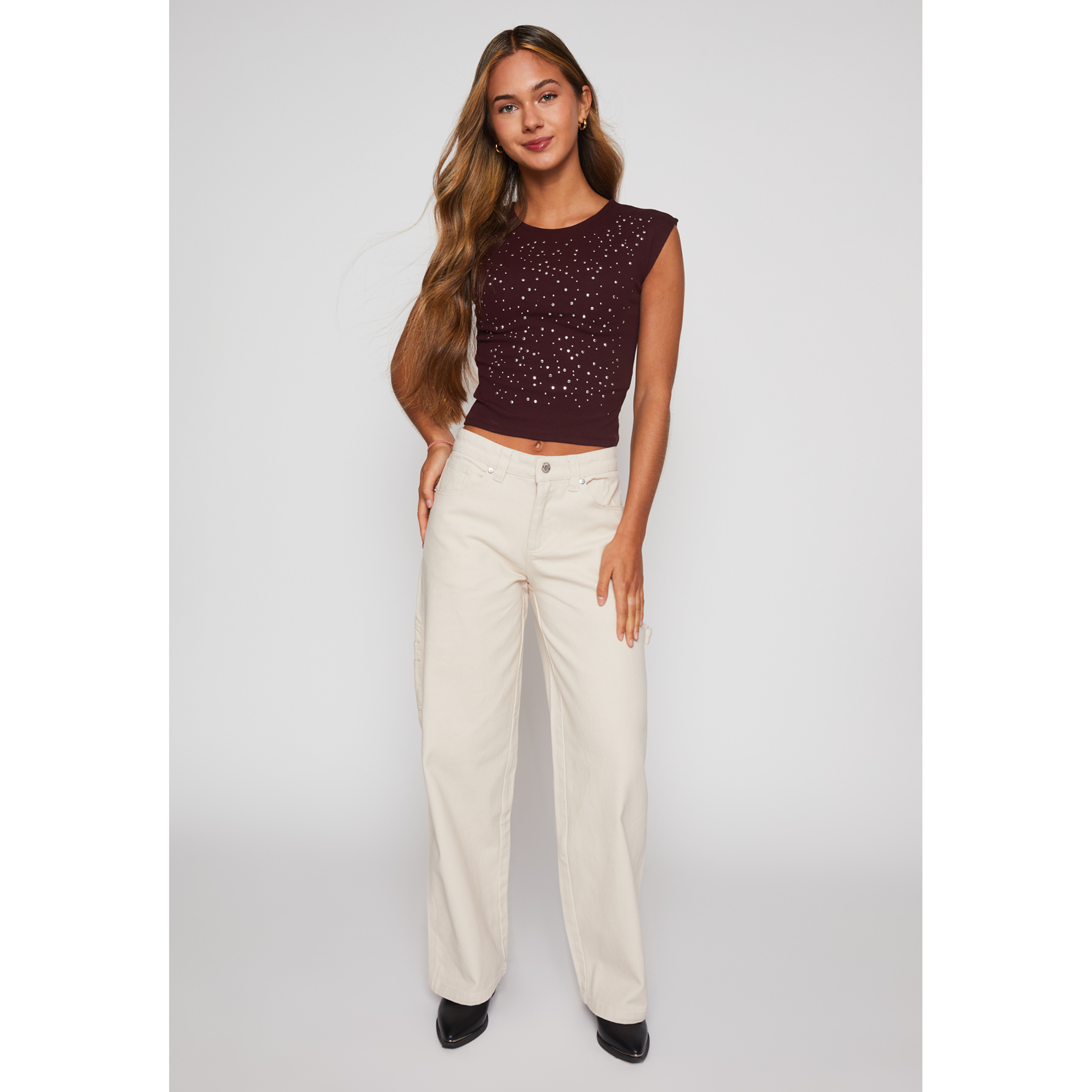 Pantalón Carpintero Mujer Crudo Familyshop 2