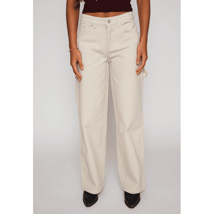 Pantalón Carpintero Mujer Crudo Familyshop 1