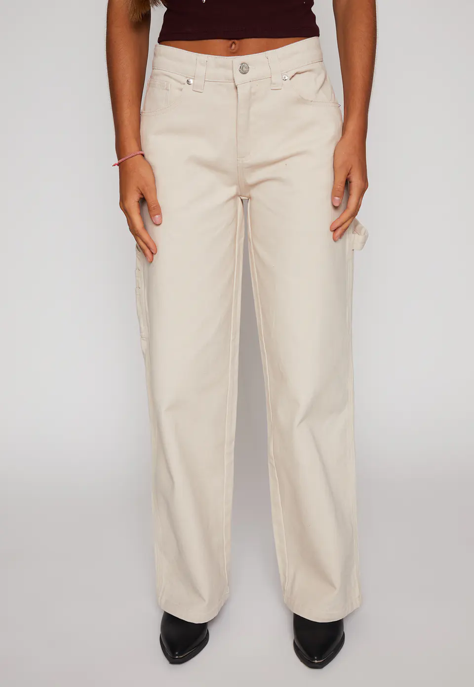 Pantalón Carpintero Mujer Crudo Familyshop 1