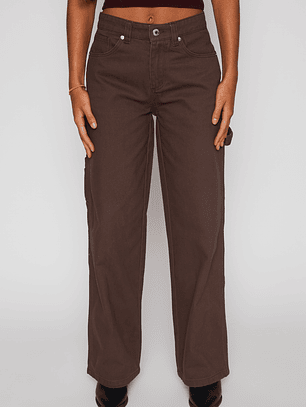 Pantalón Carpintero Mujer Café Familyshop